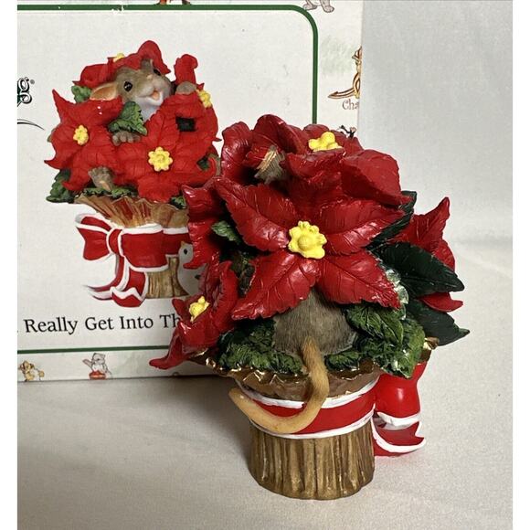 Fitz and Floyd Charming Tails Figurine "You Really Get Into The Holidays" - Picture 3 of 6